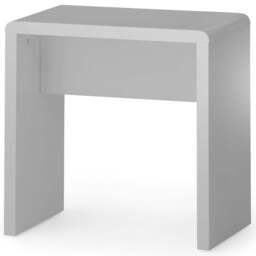 Julian Bowen Manhattan Grey Lacquer Dressing Table Stool - thumbnail 2