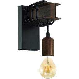 EGLO Townshend 4 Black Steel Wall Light