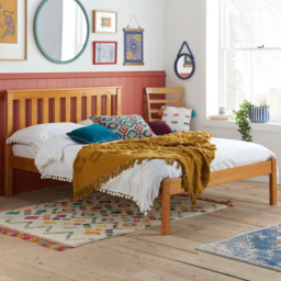 Denver Pine King Size Wooden Bed Frame - thumbnail 1