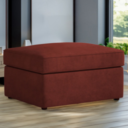 Jay-Be Brushed Twill Burnt Amber Footstool Bed with Comfort Mattress