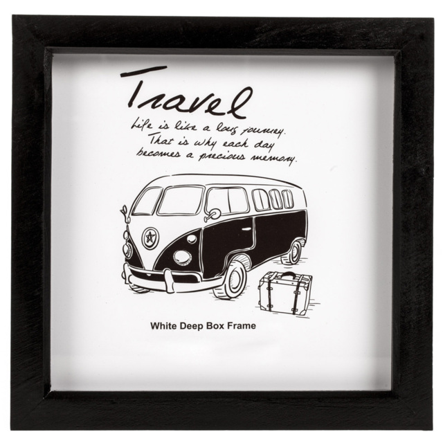 The Port. Co Gallery Black Square Deep Box 8 x 8 inch Photo Frame - image 1