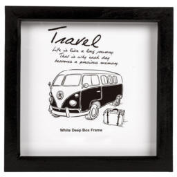 The Port. Co Gallery Black Square Deep Box 8 x 8 inch Photo Frame