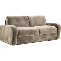 Jay-Be Deco 3 Seater Luxe Velvet Mink Sofa Bed with e-Sprung Mattress - thumbnail 2