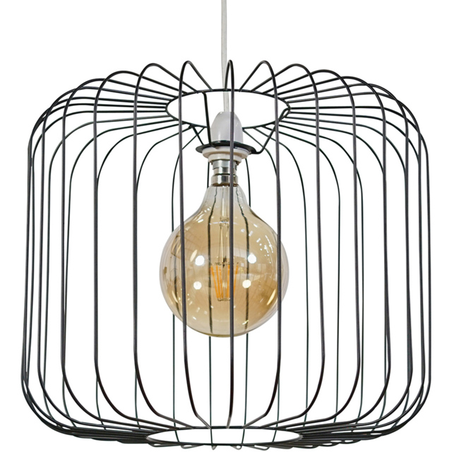 ValueLights Ridgway Matt Black Metal Wire Shade - image 1