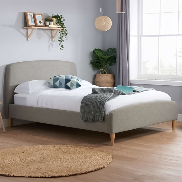 Quebec Grey Double Bed Frame - image 1