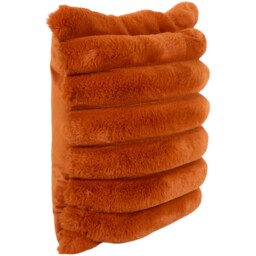 Divante Verbier Rust Faux Fur Cushion 45 x 45cm - thumbnail 3
