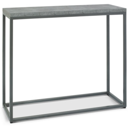 Bentley Designs Renzo Dark Grey and Zinc Narrow Console Table - thumbnail 2