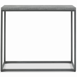 Bentley Designs Renzo Dark Grey and Zinc Narrow Console Table - thumbnail 3