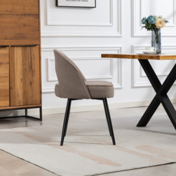 Artemis Home Ashley Set of 2 Brown Tufted Dining Chairs - thumbnail 4