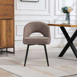 Artemis Home Ashley Set of 2 Brown Tufted Dining Chairs - thumbnail 2