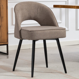 Artemis Home Ashley Set of 2 Brown Tufted Dining Chairs