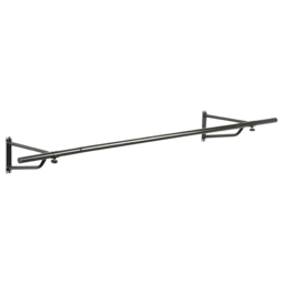 House of Home Black Wall-Mounted Clothes Rail 6ft