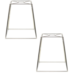 ValueLights Susie Chrome Glass Pendant Shade 2 Pack