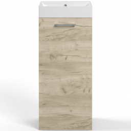 Bathstore Milford Single Door Oak Floor Standing Basin Unit 410mm - thumbnail 4