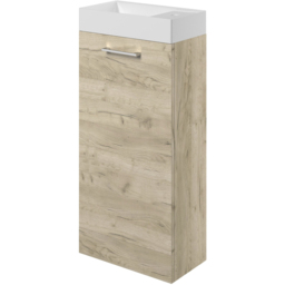 Bathstore Milford Single Door Oak Floor Standing Basin Unit 410mm - thumbnail 3
