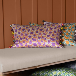 Voyage Maison Nada Bronze Printed Feather Filled Cushion 30 x 50cm - thumbnail 2