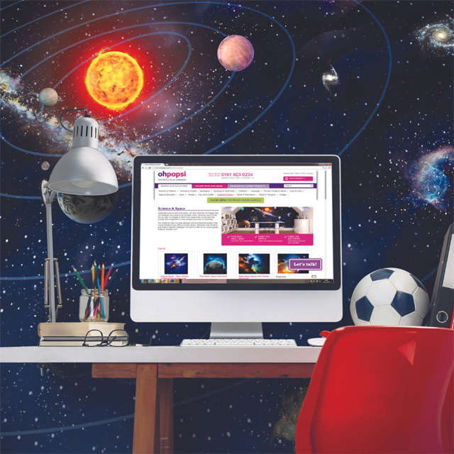 Origin Murals Solar System Multicolour Wall Mural - image 1