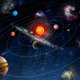 Origin Murals Solar System Multicolour Wall Mural - thumbnail 2