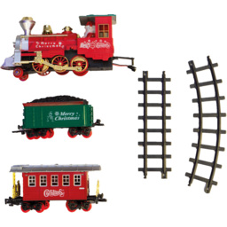 St Helens Christmas Music Train Set with Smoke Effect