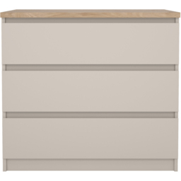 Furniture To Go Naia Cashmere Jackson Hickory 3 Drawer Chest of Drawers - thumbnail 3