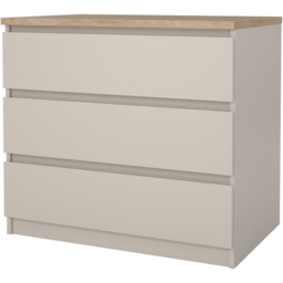 Furniture To Go Naia Cashmere Jackson Hickory 3 Drawer Chest of Drawers - thumbnail 4