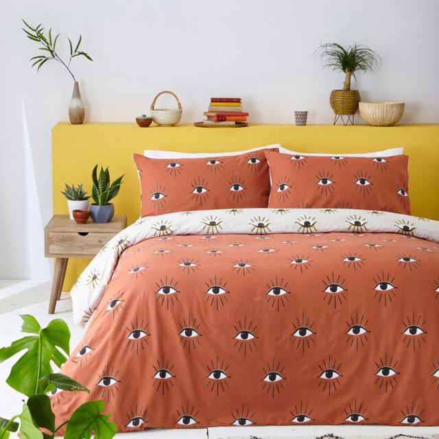 furn. Theia King Size Clay Pink Duvet Set - image 1