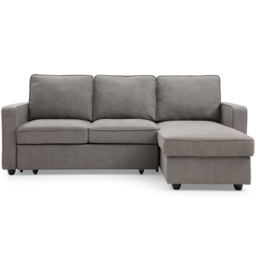 Lucien 3 Seater Grey Corner Sofa Bed - thumbnail 3