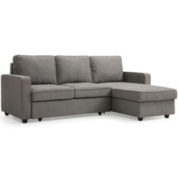Lucien 3 Seater Grey Corner Sofa Bed - thumbnail 2