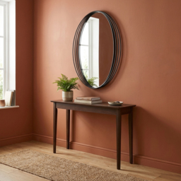 Black Swirl Oval Mirror - thumbnail 4