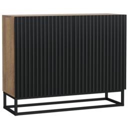 Creative Furniture Ripple Oak and Black 2 Door Sideboard - thumbnail 2