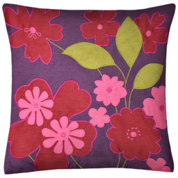 Intimates Hannah Aubergine Filled Cushion 43 x 43cm 2 Pack - thumbnail 1