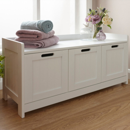 GFW Colonial White 3 Door Freestanding Cabinet