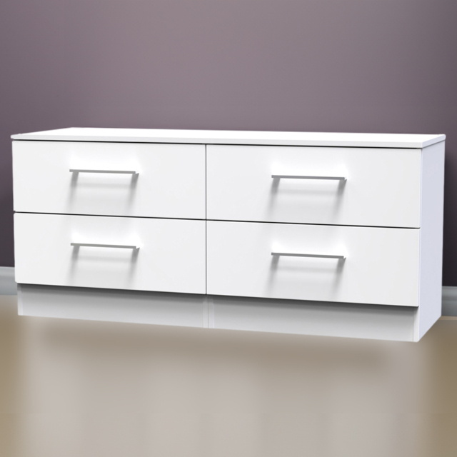 Crowndale Worcester White 4 Drawer Bed Box Ready Assembled - image 1