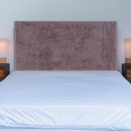 Bedmaster Valencia Super King Size Mauve Naples Velvet Plain Headboard