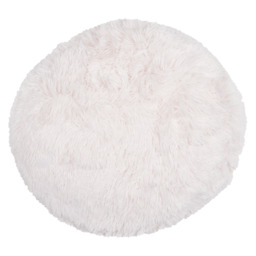 My Home Blush Pink Plush Round Bear Cushion 45cm