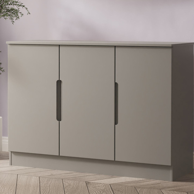 Crowndale Milan Dusk Grey 3 Door Sideboard Ready Assembled - image 1