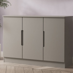 Crowndale Milan Dusk Grey 3 Door Sideboard Ready Assembled