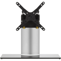 AVF Universal Black and Silver Adjustable Tilt Table Top TV Stand