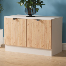 Crowndale Bora 2 Door Gold Craft Oak and Kashmir Compact Storage Unit Ready Assembled