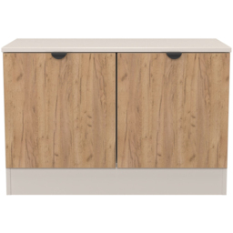 Crowndale Bora 2 Door Gold Craft Oak and Kashmir Compact Storage Unit Ready Assembled - thumbnail 2