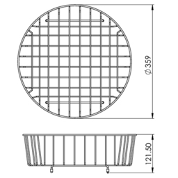 Reginox R 1090X Round Wire Basket - thumbnail 3