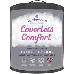 Slumberdown Double Coverless Waffle Duvet Set 10.5 Tog - thumbnail 1