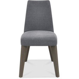 Bentley Designs Cadell Set of 2 Smoke Grey Oak Upholstered Chair - thumbnail 3