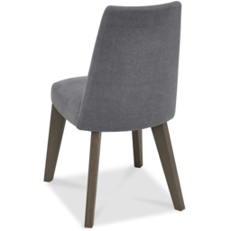 Bentley Designs Cadell Set of 2 Smoke Grey Oak Upholstered Chair - thumbnail 4