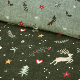 Winter Wishes Duvet Set Green Superking - thumbnail 4