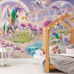 Walltastic Magical Unicorn Wall Mural - thumbnail 1