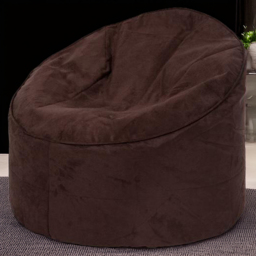 Kaikoo Brown Faux Leather Bean Bag Chair