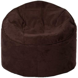 Kaikoo Brown Faux Leather Bean Bag Chair - thumbnail 3