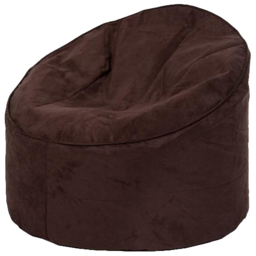 Kaikoo Brown Faux Leather Bean Bag Chair - thumbnail 2