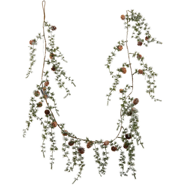 Green Draping Pinecone Christmas Garland 180cm - image 1